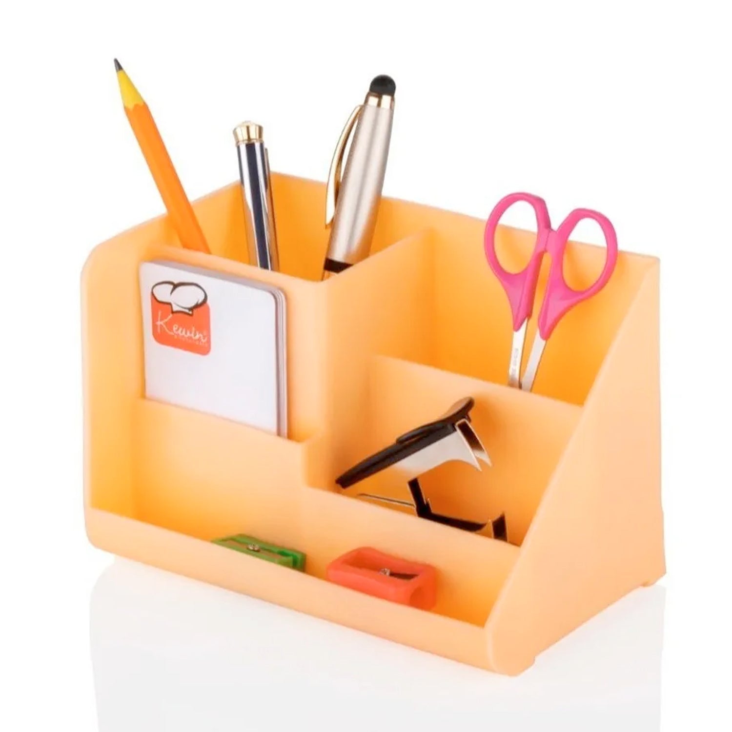 4521 Stationary Holder Desk Organizer Space Saver Storage Stand Pen, Pencil Holder Multi Compartments Stationery Holder ( Color Box ) DeoDap 4521 Stationary Holder Desk Organizer Space Saver Storage Stand Pen, Pencil Holder Multi Compartments Stationery Holder ( Color Box ) DeoDap